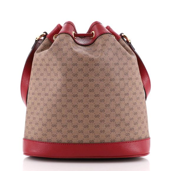 Gucci Doraemon Bucket Bag Printed Mini GG Coated Canvas Small Brown, Print - Picture 4 of 7